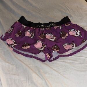 Chicken Legs Women's Fun Purple Athletic Shorts